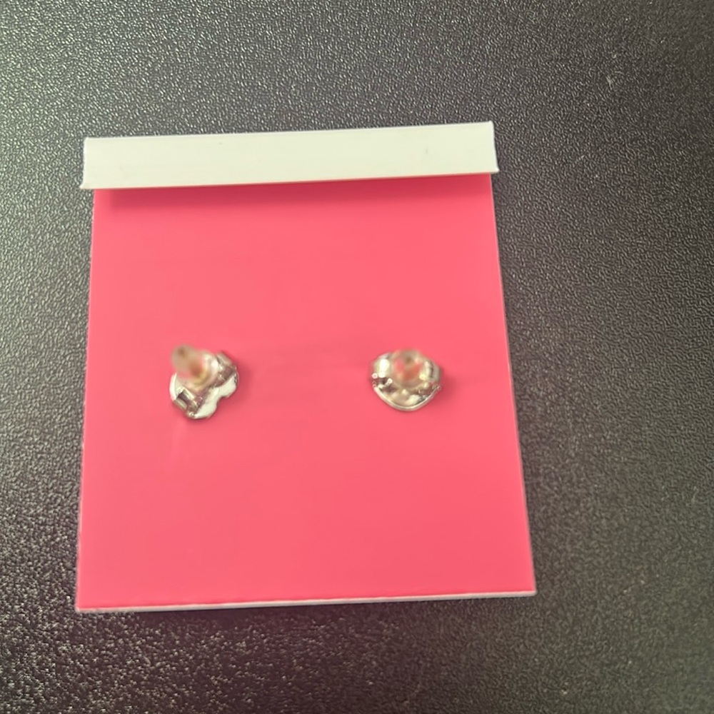 Kate Spade Sparkling Silver Stud Earrings - Picture 3 of 3